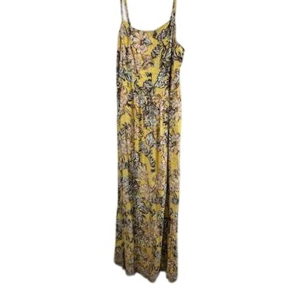 Evereve Yellow Floral Maxi Dress
